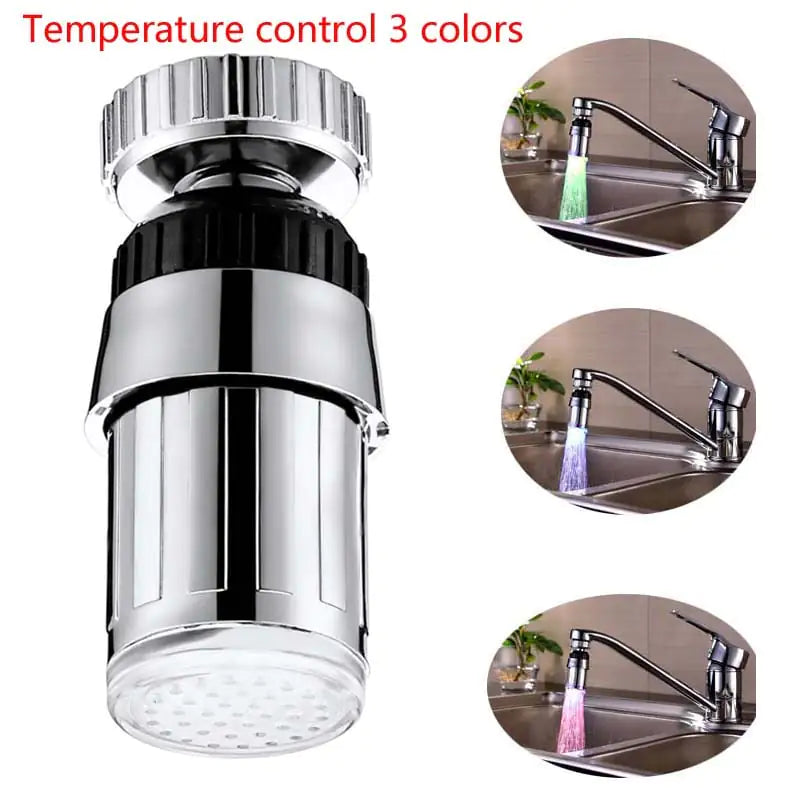 LED Faucet Light with Illuminated Features