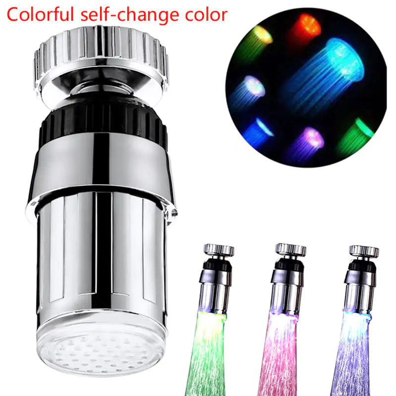 LED Faucet Light with Illuminated Features